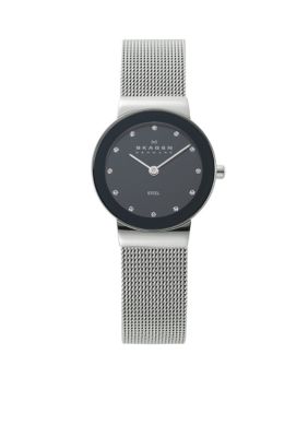 Skagen Glitzy Steel Mesh Watch