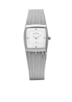 Skagen Striped Mesh Women's Watch