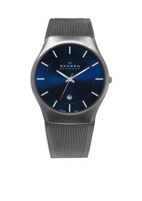 Skagen Men's Grey Mesh Titanium