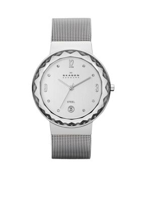 Skagen Ladies Silver Mesh Watch