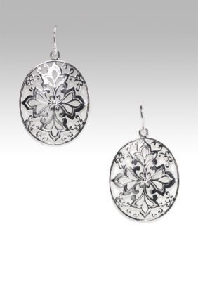 Belk Silverworks Oval Filigree Sterling Silver Earring