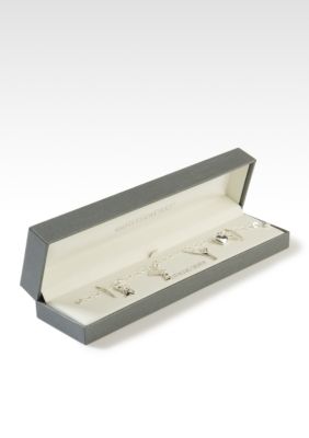 Belk Silverworks Cat Lover Charm Bracelet