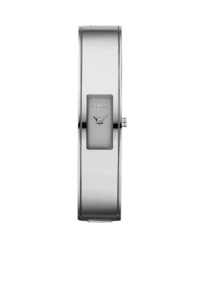 DKNY Ladies Silver Stainless Steel Bangle Watch
