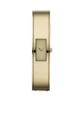 DKNY Ladies Gold Glitz Bangle Watch