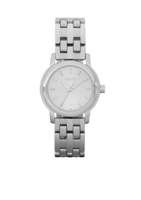 DKNY Silver Tone Sunray Dial Park Avenue Watch