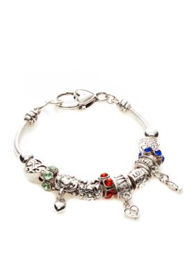Kim Rogers Boxed Silver Inspirational Charmable Bracelet