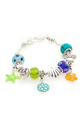 Kim Rogers Multi Colored Glass Sealife Bracelet