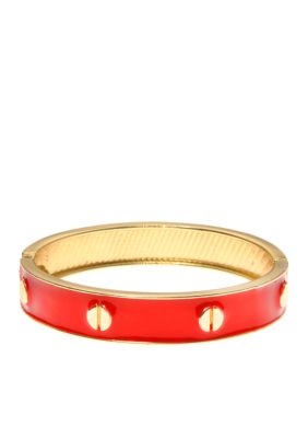 Kim Rogers Red and Gold Epoxy Bangle