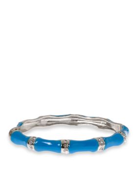 Kim Rogers Aqua Epoxy Crystal Bangle