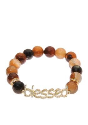 Kim Rogers Tonal Brown Agate Bead 
