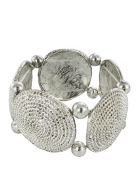 Erica Lyons Silver Stretch Bracelet