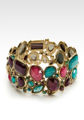 Erica Lyons Multi Color Social and Wine Bracelet