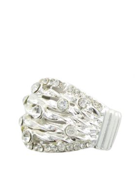 Erica Lyons Silver Crystal Ring