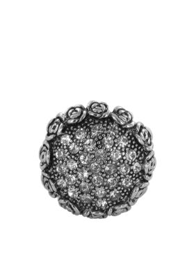 Erica Lyons Silver Roses Ring