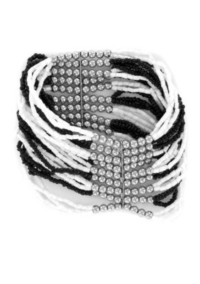 Erica Lyons Black White Spectrum Bracelet