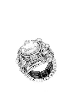 Erica Lyons Oval Crystal Ring