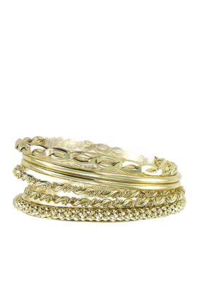 Erica Lyons Golden Globe Bracelet Set