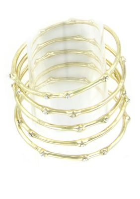 Erica Lyons Golden Globe Bracelet Set