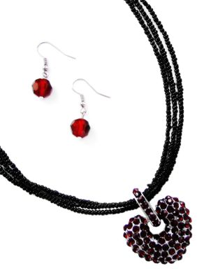 Erica Lyons Necklace and Earrings Set