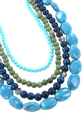Erica Lyons Bermuda Blue Necklace