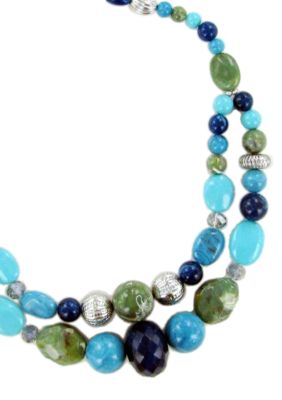 Erica Lyons Bermuda Blue Necklace