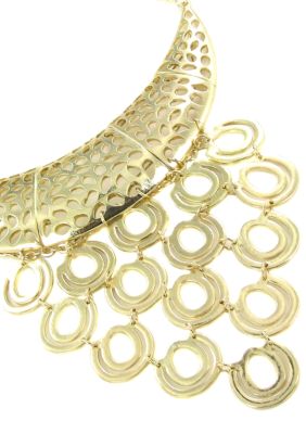 Erica Lyons Gold Metal Works Necklace