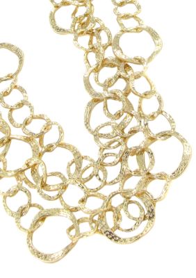 Erica Lyons Gold Metal Works Necklace