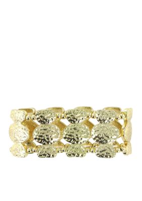 Erica Lyons Gold Metal Works Bracelet