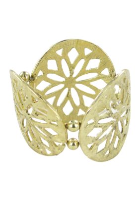 Erica Lyons Gold Metal Works Bracelet