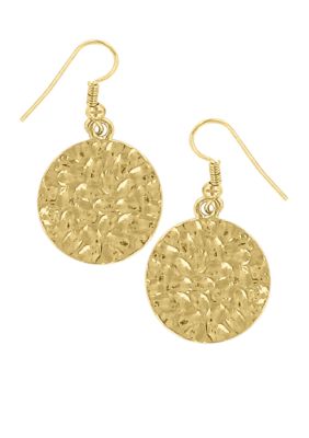Erica Lyons Gold Metal Works Earrings