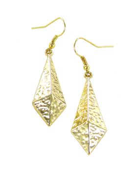Erica Lyons Gold Metal Works Earrings