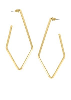 Erica Lyons Gold Metal Works Earrings