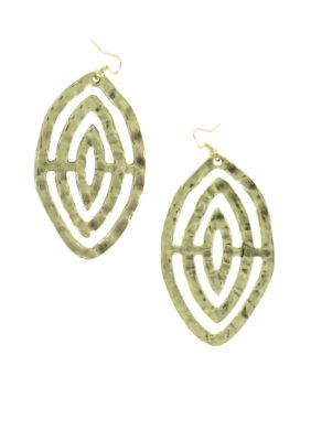 Erica Lyons Gold Metal Works Earrings