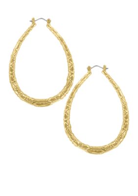 Erica Lyons Gold Metal Works Earrings