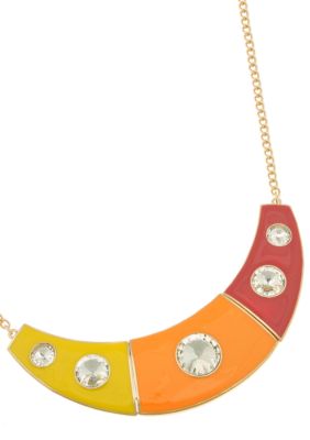 Erica Lyons Lemoncello Orange Crush Necklace
