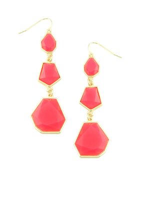 Erica Lyons Lemoncello Crush Pierced Earrings