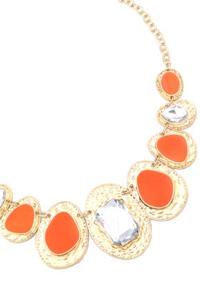 Erica Lyons Lemoncello Orange Crush Necklace