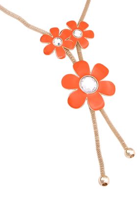 Erica Lyons Lemoncello Orange Crush Necklace