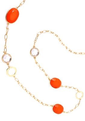 Erica Lyons Lemoncello Orange Crush Necklace