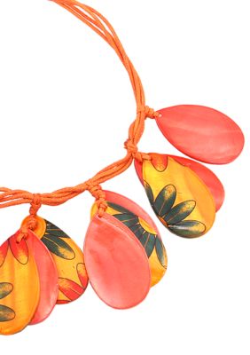 Erica Lyons Lemoncello Orange Crush Necklace