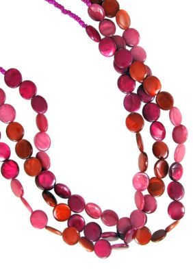 Erica Lyons Color Block Shell Necklace