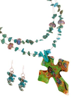 Erica Lyons Necklace and Earrings Set