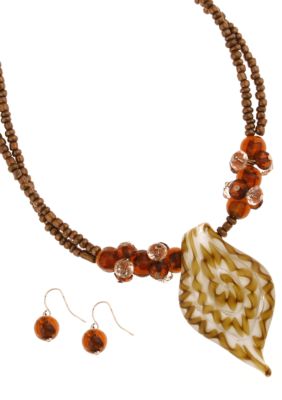 Erica Lyons Necklace and Earrings Set