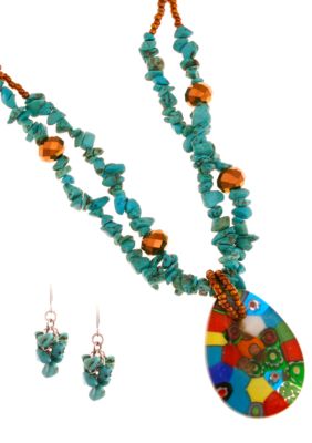 Erica Lyons Necklace and Earrings Set