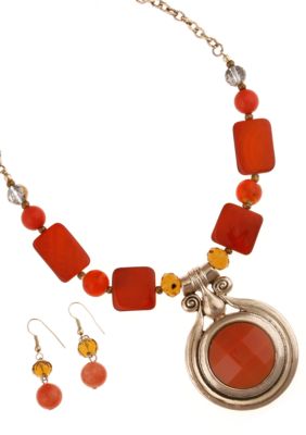 Erica Lyons Necklace and Earrings Set