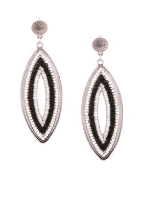 Erica Lyons Tuxedo Earrings