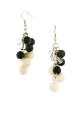 Erica Lyons Tuxedo Earrings