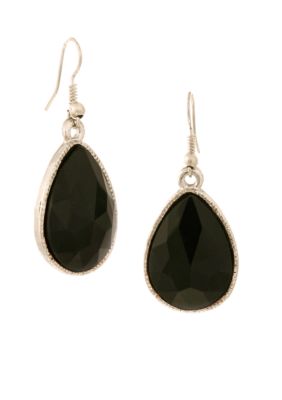 Erica Lyons Tuxedo Pierced Earrings