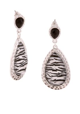 Erica Lyons Tuxedo Earrings