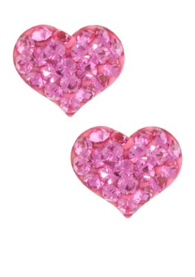 Belk Silverworks Heart Stud Earrings